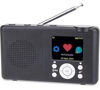 DAB+ Digital Radio - Integrated Digital Audio System with DAB+/FM & Bluetooth Reception, Full-Range Speaker, LCD Display, 20 Preset Stations
