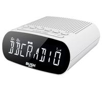 DAB+ FM Clock Radio Bush Abbey LCD Display Alarm Clock Radio - White 4745165