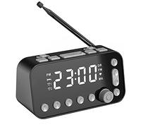 DAB FM Radio Alarm Clock 3.5 Inch LED Display Backlight Adjustable Alarm Volume Alarm Clock