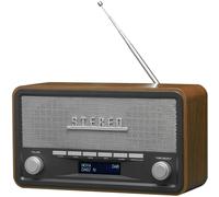DAB+ FM Radio Bluetooth Denver DAB-18 Vintage Style Stereo Real Wood Cabinet