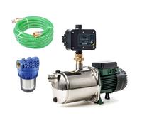 DAB JetInox 132 M + DAB Control-D with a Pre-filter and 7 metre suction hose