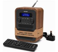 DAB Radio Bluetooth Large Remote Control FM Dual Alarms Denver DAB-48 Grey