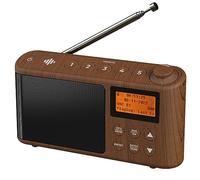 DAB Radio Portable, DAB Plus/DAB Radio, FM Radio, Small Radio, Portable Radios Mains and Battery, USB Charging for 15 Hours Playback, Large LCD Display (Spectrum by iBox)
