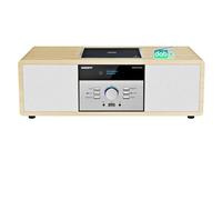 DAB Radio Stereo System, Vintage Wooden Hi-Fi Music System with CD Player, Bluetooth, DAB+/FM Radio, USB/AUX Input, Remote Control, Compact Radio & Stereo
