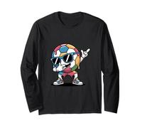 Dab Soccer Ball with Rainbow Long Sleeve T-Shirt