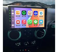 DAB+ Universal Car Stereo Radio for Wrangler JK 2007-2010, for Ram 1500 2500 3500 2006-2008, 10.1'' Wireless Carplay Screen Android Auto 2+64G Bluetooth WiFi Mirror Link