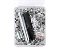 DABAIXIONG 100Pcs 6mm/8mm/10mm Metal Grommets Kits Eyelet Set Metal Eyelets And Grommet Sets For Leathers/Fabric/Belt/Shoes Hole And Setter Grommet Plier