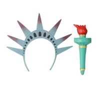 DABAIXIONG 4th Of July Day Party Headband Statue Of Liberties Torch Headband For Halloween Party Dressingup Festival Headpiece Novelty Costume