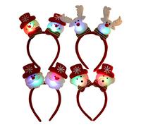 DABAIXIONG 4x Cartoon Deer Ears Headband With Light Antler Hairband Furry Headband Anime For Halloween Cosplay Accessories