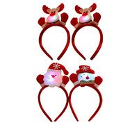 DABAIXIONG 4x Cartoon Deer Ears Headband With Light Antler Hairband Furry Headband Anime For Halloween Cosplay Accessories