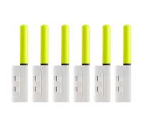 DABAIXIONG 6Pcs Fishing Rod Tip Glow Stick LED Light Clip On Rod Tip Glow Stick Waterproofs LED Night Fishing Light Outdoor Night Tool
