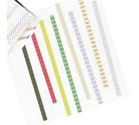DABAIXIONG 8Rolls Geometric Print Adhesive Tape 3mmX5m For Scrapbooking Planners Notebooks Albums Japanese Paper Craft Tape