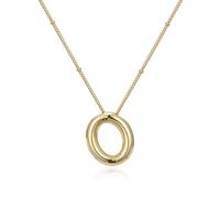 DABAIXIONG Balloon Styles Smooth Letter Necklace Adjustable Alloy Chain Suitable for Fashionable Youthful Women
