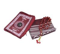 DABAIXIONG Eid Gift Prayer Mats For Men Women With Direction Finders Polyester Fabric For Family Travel Prayer Polyester Travel Rugs