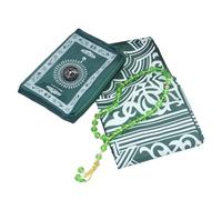 DABAIXIONG Eid Gift Prayer Mats For Men Women With Direction Finders Polyester Fabric For Family Travel Prayer Polyester Travel Rugs