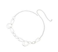 DABAIXIONG Fashionable Metal Circular Waist Chain Contemporary Alloy Rings Waist Chain Unique Belt Jewelry for The Fashion