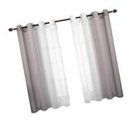 DABAIXIONG Gradients Window Screen Bedroom Hotel Pastoral Rustics French Perforated Window Screen Drape Panel Curtains Gradients Color Curtain