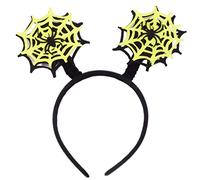 DABAIXIONG Halloween Web Boppers Headband Festival Funny Plush Witch Hair Hoop Cartoon Headpiece Cosplay Party Costume Dress Up Accessories Toy That Moves