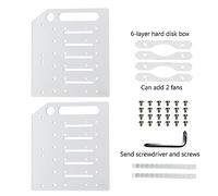 DABAIXIONG Hard Disk Rack Mechanical Hard Disk Cage Expansion Bracket External 3.5 Desktop Transparent Acrylic Hard Disk Box
