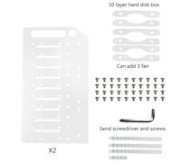 DABAIXIONG Hard Disk Rack Mechanical Hard Disk Cage Expansion Bracket External 3.5 Desktop Transparent Acrylic Hard Disk Box