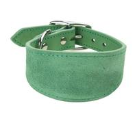 DABAIXIONG Leathers Dogs Collar Soft Padded Collar for Whippets Salukis Sighthounds Dogs Adjustable Collar Large Breeds Dogs