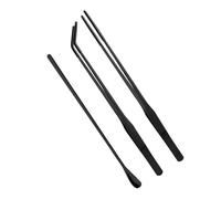 DABAIXIONG Long Spoon Clamp Reptiles Feeding Tool With Black Coated Head Ideal For Home And Pet Shops Environment Rubber Tip Tweezers