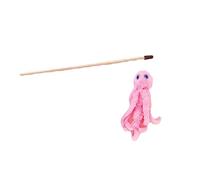 DABAIXIONG Lovely Wand Toy For Indoor Kitten Furry With Eyes Long Stick And Kitten Funny For Indoor Play And Exercise