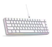 DABAIXIONG Membrane Keyboard 68Keys Miniature Keypad LED Backlits Keycaps Typewriter Mechanical Feeling Russian And English Color Keyboard With Switches
