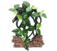 DABAIXIONG Reptiles Decoration Terrarium Plant Corner Climbing Branch Suction Cup Aquariums Artificial Tree Plant For Snake Bearded