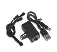 DABAIXIONG USB To 4Pin PC Fan Power Adapter 8W DC12V Speed Controls With Step Up Voltages And 2/3 Way Cable Included