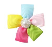 DABAIXIONG Vibrancy Color Dog Hair Clip For Dog Yorkshire Terriers Comfortable Flower Hairpin For Small Pet Animal