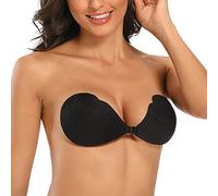 DABAOK Compression Bras for Women Women Strapless Bra Breast Lift Push Up Bra Self Adhesive Silicone Bra Strapless Bra Women Black