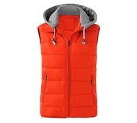 DABAOK Ladies Winter Coats Hooded Oversized Sleeveless Zip Water Packable Jacket Warm Winter Vest Coat Dire Jacket