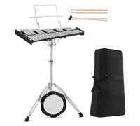 DABAUR Glockenspiel Professional 32 Note Glockenspiel Xylophone Percussion Instrument With Stand And 8 Inch Drum Practice Pad