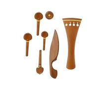 DABAUR Professional violin accessories Violin Set 7Pcs/Set 3/4 4/4 Chinrest Tailpiece Tuning Pegs Endpin Rosewood Inlaid Violin Replacement Fiddle Accessories
