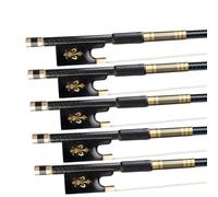 DABAUR professional violin bow 5PCS Carbon Fiber 4/4 Violin Bow Acoustic Violin Bow Fiddle Bow Ebony Fleur-De-Lys Bow Frog Violin Accessories