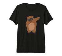 Dabbender Bear with Sunglasses Kids Grizzly Bear Brown Bear Premium T-Shirt