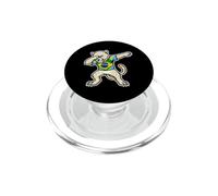 Dabber Dabbing Brazil Leopard Dance PopSockets PopGrip for MagSafe