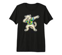 Dabber Dabbing Brazil Leopard Dance Premium T-Shirt