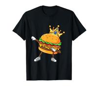 Dabbin King of Burgers Burger Dab Dancing Men Women Boy Girl Value Graphic T-Shirt