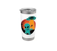 Dabbing Alien Halloween Funny Dab Dance Pose Trick Or Treat Stainless Steel Insulated Tumbler
