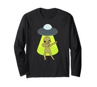 Dabbing Alien Lover Funny Halloween Dab Dance Pose Aliens Long Sleeve T-Shirt