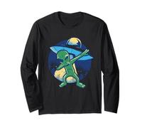 Dabbing Alien Lover Funny Halloween Dab Dance Pose Aliens Long Sleeve T-Shirt