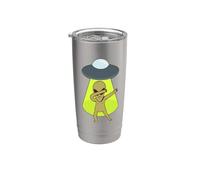 Dabbing Alien Lover Funny Halloween Dab Dance Pose Aliens Stainless Steel Insulated Tumbler