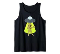 Dabbing Alien Lover Funny Halloween Dab Dance Pose Aliens Tank Top
