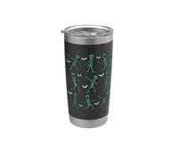 Dabbing Aliens Funny Dab Dance Pose Halloween Alien Lover Stainless Steel Insulated Tumbler