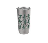 Dabbing Aliens Funny Dab Dance Pose Halloween Alien Lover Stainless Steel Insulated Tumbler