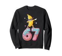 Dabbing Banana 67 Ice Cream Drip Six Seven Funny Meme Sweatshirt