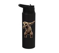 Dabbing Bear Lover Safari Zoo Keeper Wildlife Dance Stainless Steel Insulated Water Bottle