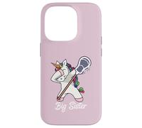 Dabbing Big Lacrosse Sister Unicorn Case for iPhone 14 Pro